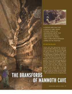 the bransfords of mammoth cave