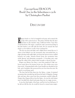 Eragon Chapters 1-3 - Christopher Paolini