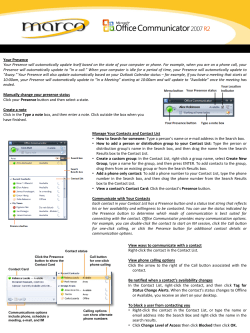 Setting up Communicator