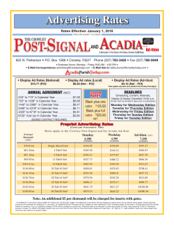 ACADIA - Louisiana State Newspapers
