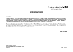 Scheme of Delegation