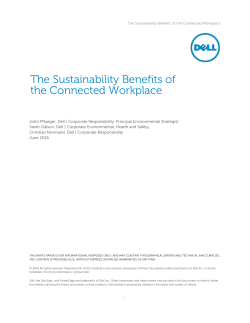The Sustainability Benefits of the Connected Workplace
