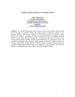 Dependent Variable: log of hourly wage