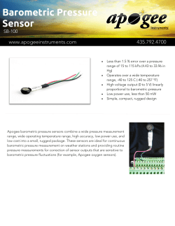Barometric Pressure Sensor