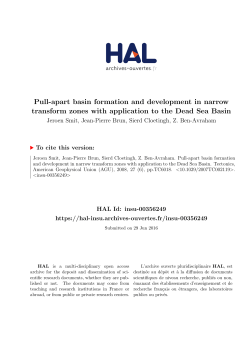 Pull-apart basin formation and development in narrow transform