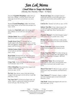 the full menu