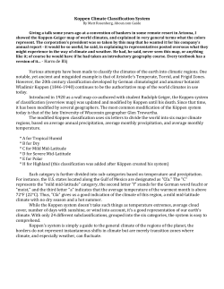 Koppen Climate Classification System Various attempts