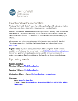 Health and wellness education - Living Well Health Center Patient