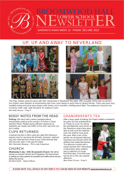 UP, UP AND AWAY TO NEVERLAND