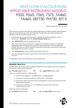 Heat Flow Calculations (TSI-124)