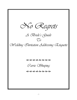No Regrets - Calligraphy By Carrie