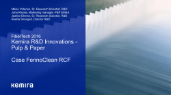 FENNOCLEAN RCF - REUSE OF STARCH IN RECYCLED FIBER