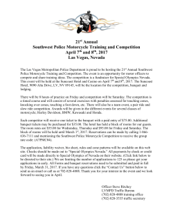 21st Annual Southwest Police Motorcycle Training and Competition