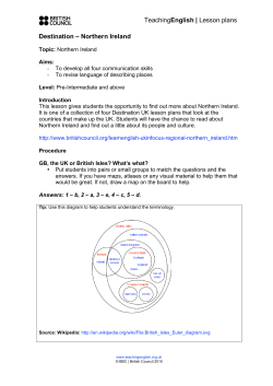 TeachingEnglish | Lesson plans Destination &ndash; Northern Ireland