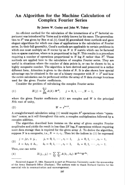 An Algorithm for the Machine Calculation of