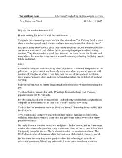 The Walking Dead A Sermon Preached by the Rev. Angela Herrera