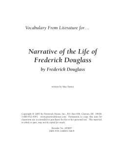 Narrative of the Life of Frederick Douglass