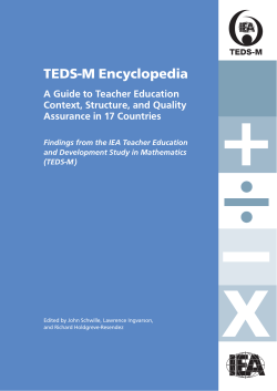 TEDS-M Encyclopedia
