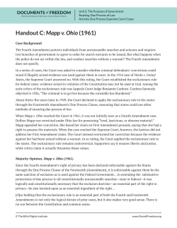 Mapp v. Ohio - Easy Peasy All-in