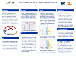 Decomposition and Flux of Mercury Species from Water