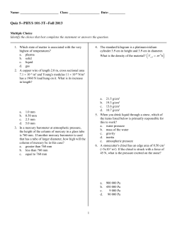 Exam 5 - Nicholls State University