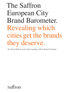 The Saffron European City Brand Barometer. Revealing