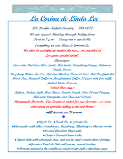 La Cocina de Linda Lee All Platters are 75 Pesos unless indicated!