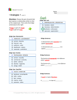 Analogies 1 - English for Everyone
