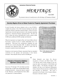 Fall - Jamestown Historical Society