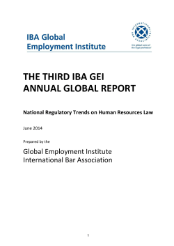 National Regulatory Trends in Human Resources Law