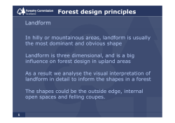 Forest design principle of landform