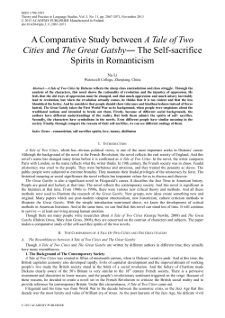 A Comparative Study between A Tale of Two Cities and The Great