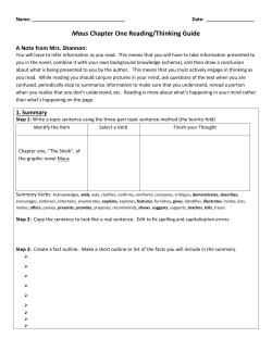 Chapter 1 Reading/Thinking Guide