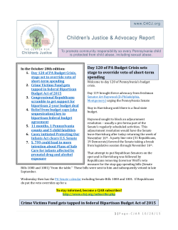 Day 120 of PA Budget Crisis sets stage to override veto of short