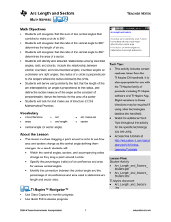 Teacher Notes PDF - TI Education