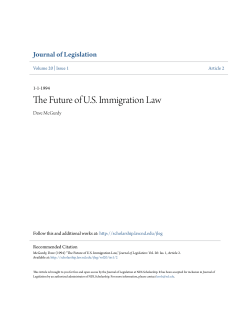 The Future of U.S. Immigration Law