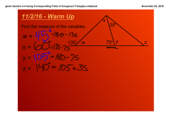 geom Section 4.4 Using Corresponding Parts of Congruent