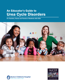 Urea Cycle Disorders - New England Consortium of Metabolic