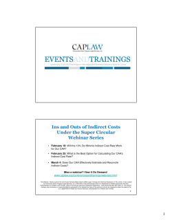 Indirect Costs