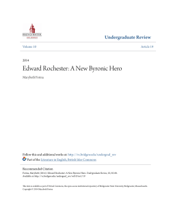 Edward Rochester: A New Byronic Hero