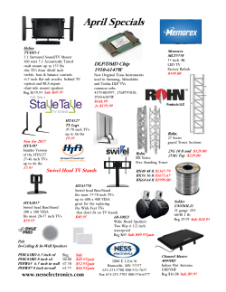 Specials - April 2017