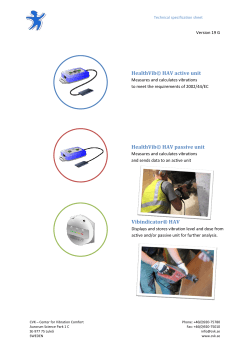 HealthVib&copy; HAV active unit HealthVib&copy; HAV passive unit