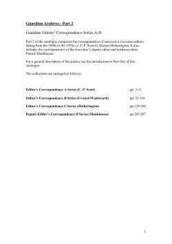 The follo~in8 is an alphabetical list of the collection