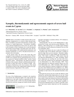 Synoptic, thermodynamic and agroeconomic aspects of severe hail