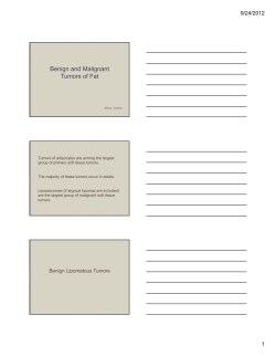 Benign and Malignant Tumors of Fat