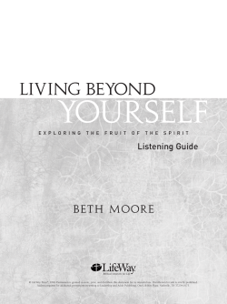 Living Beyond Yourself Listening Guide