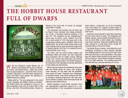 THE HoBBIT HouSE RESTAuRAnT fuLL of DWARfS