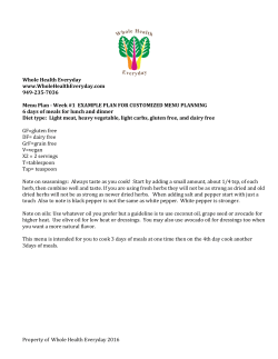 Menu Plan 1 with changes