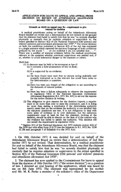 R(A) 1/72 - Appeals - Error of Law - Meaning of