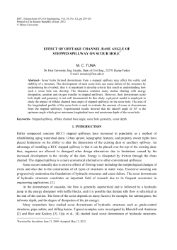 EFFECT OF OFFTAKE CHANNEL BASE ANGLE OF STEPPED